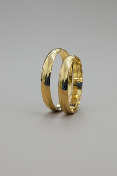 Par de Alianças de casamento em Ouro 18k 2mm - Ourus Alianças