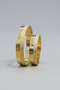 Par de Alianças de casamento em ouro 18k 4.5mm