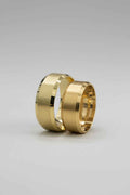 Par de Alianças de Casamento em Ouro 18k - Fosca - 7mm