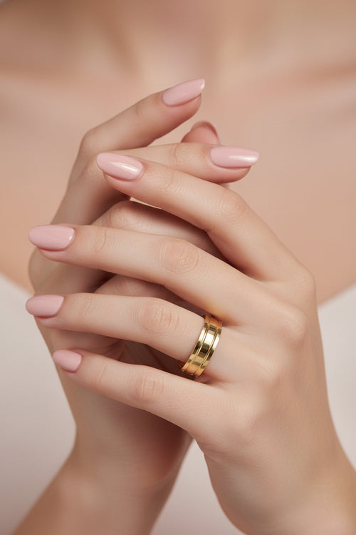 Par de Alianças de casamento em ouro 18k 4mm