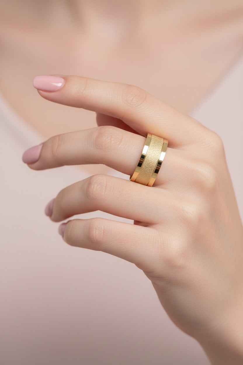 Par de alianças de casamento em Ouro 18k 8mm - Diamantada
