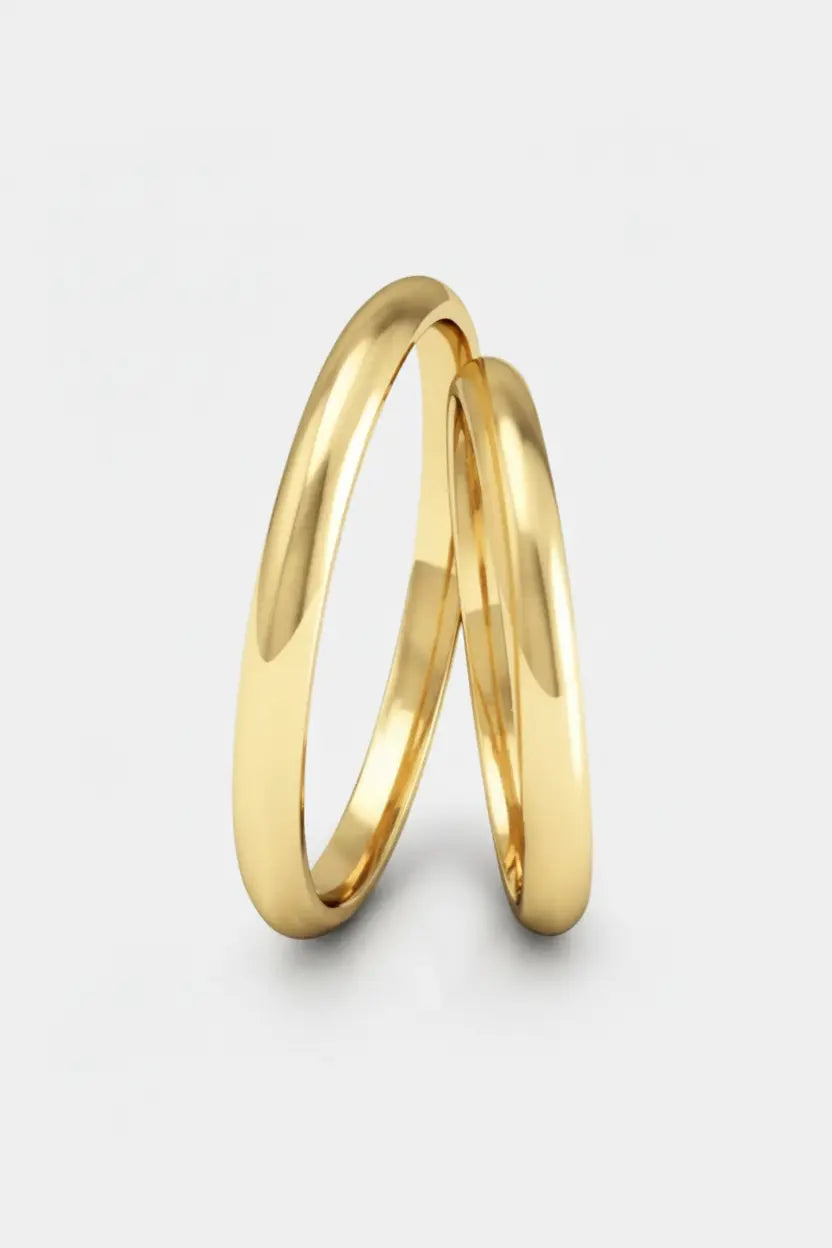 Aliança De Casamento Em Ouro 18k 3mm Premium - Ourus Alianças
