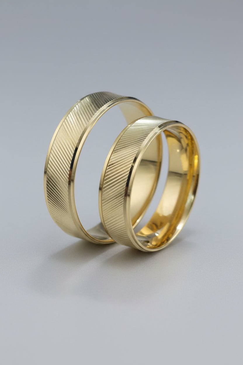Aliança de Casamento em Ouro 18k 5mm - Ourus Alianças