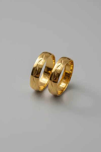 Par de Alianças de Casamento em Ouro 10k 4mm - Ourus Alianças