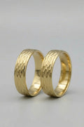 Par de Alianças de casamento em Ouro 10k 7mm - Ourus Alianças