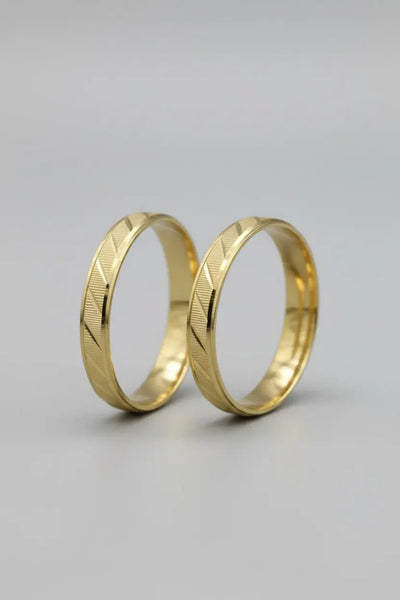 Par de Alianças de Casamento em Ouro 18k 3.5mm - Ourus Alianças
