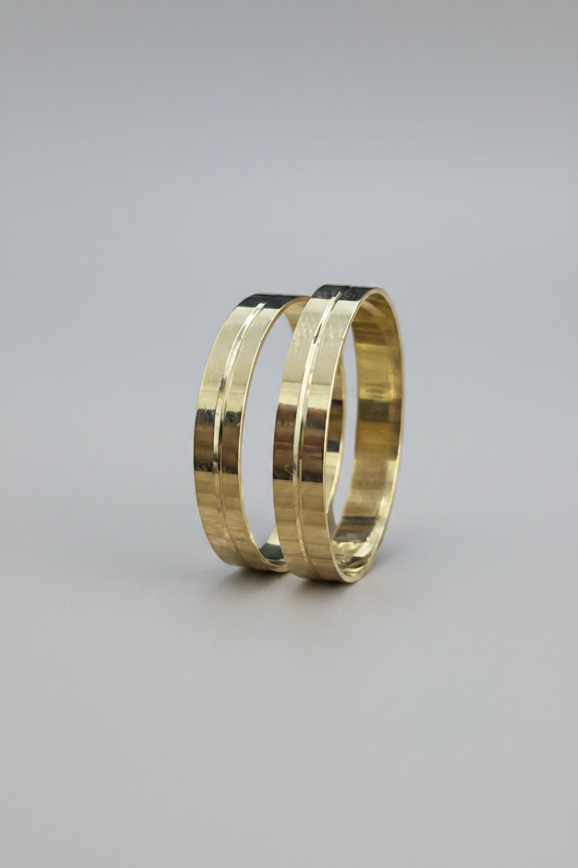 Par de Alianças de casamento em Ouro 18k 3mm - Ourus Alianças
