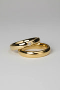 Par de Alianças de casamento Em ouro 18k 4mm - Ourus Alianças
