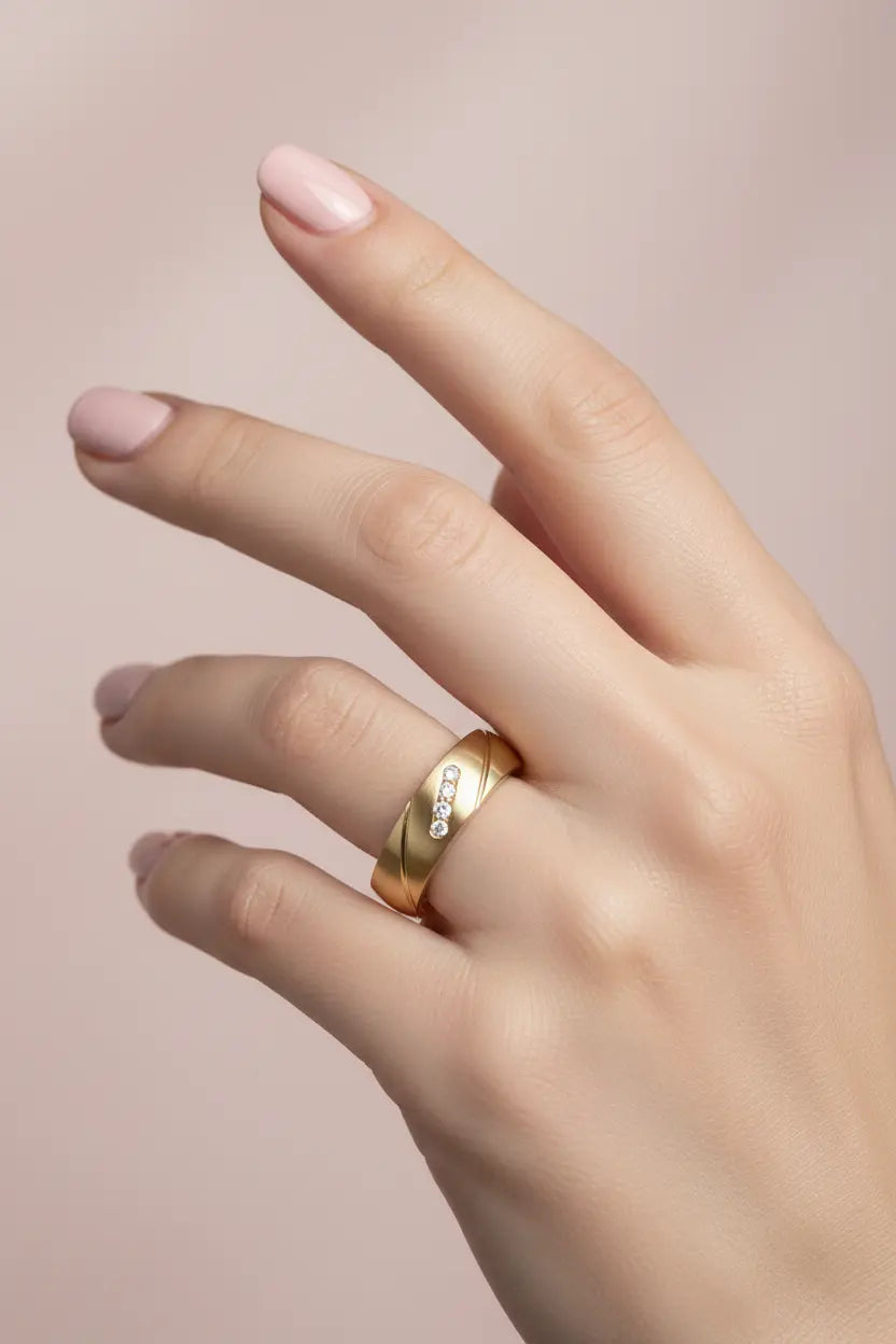 Par de Alianças de casamento Em ouro 18k 5.5mm - Ourus Alianças