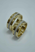Par de Alianças em Ouro 18k 6mm